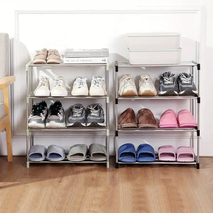 4 Tier Narrow Stackable Shoe Rack