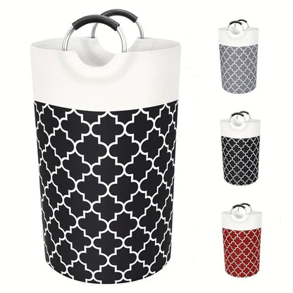 1pc Large Laundry Basket, Laundry Washing Clothes Bag, Collapsible Bag With Handles, College Essentials Storage Bag