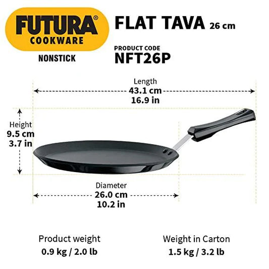 Futura Non-Stick Flat Tawa NFT26 P