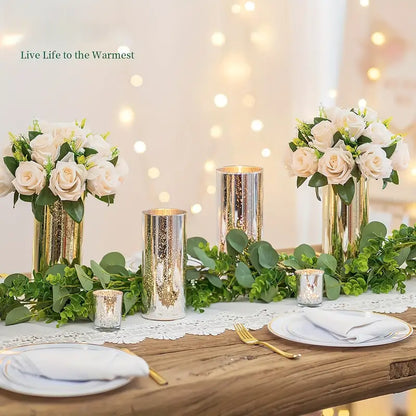 3pcs Cylinder Vases For Table Centerpieces