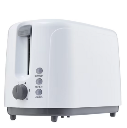 2 Slice Toaster - White