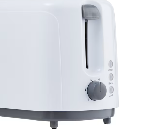 2 Slice Toaster - White