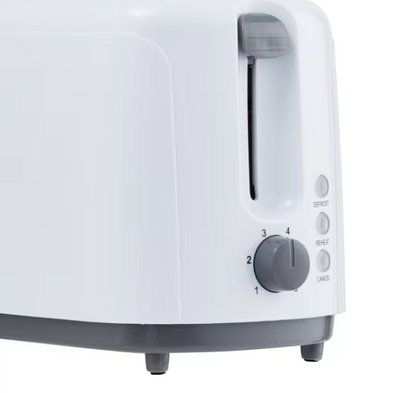 2 Slice Toaster - White