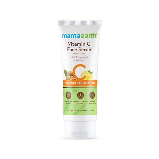 Mamaearth Vitamin C Face Scrub With Vitamin C and Walnut -100 gm