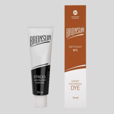 Bronsun Eyelash and Eyebrow Dye - Light Brown