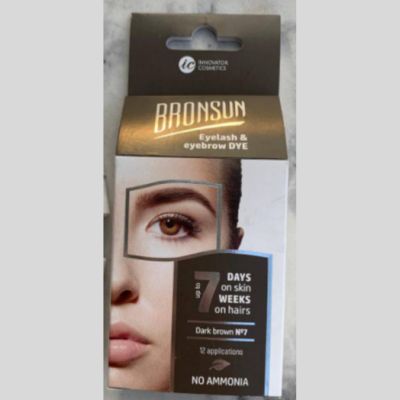 Bronsun Dark Brown Eyelash and Eyebrow Dye