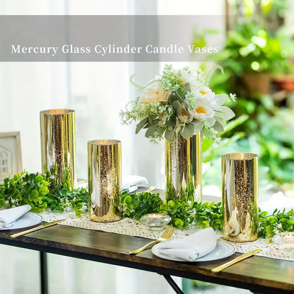 3pcs Cylinder Vases For Table Centerpieces