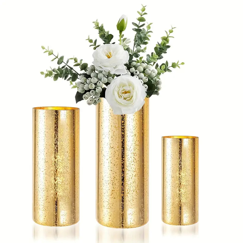 3pcs Cylinder Vases For Table Centerpieces