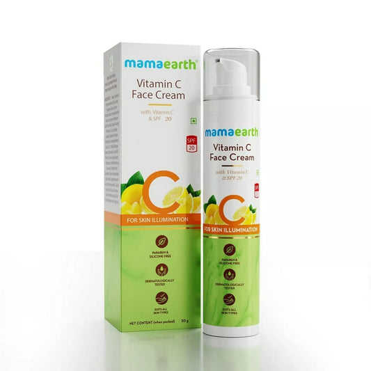 Mamaearth Vitamin C Face Cream With Spf 20 For Skin Illumination 50gm