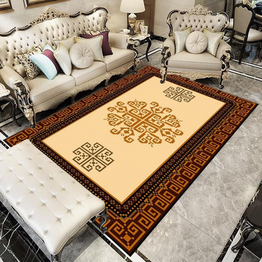 Elegant Brown Pattern Rug Type 9